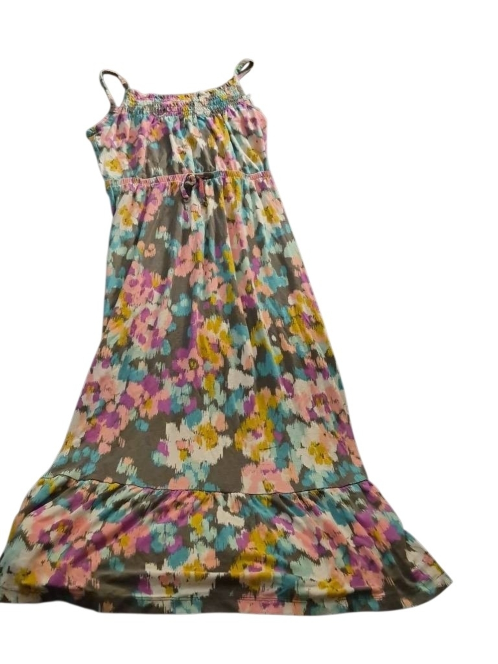 Cherokee Girls Floral Maxi Dress in Pink, Blue, Yellow(137)